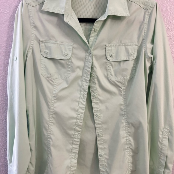 Mint Green Button Up Women’s - Picture 3 of 4